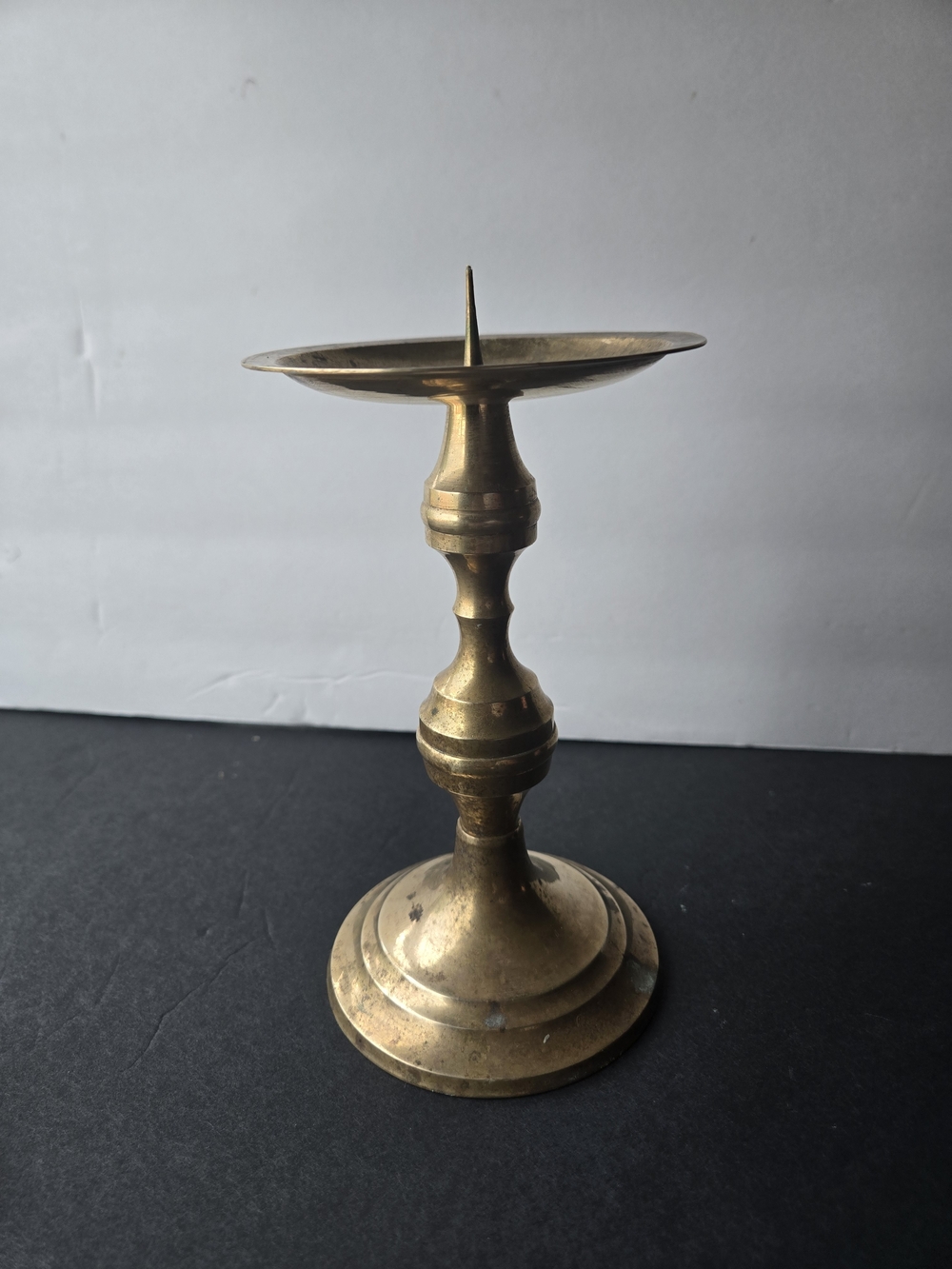 Vintage Brass Pricket Candlestick Holder
